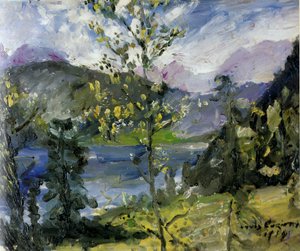 October Snow at Walchensee by Lovis Corinth